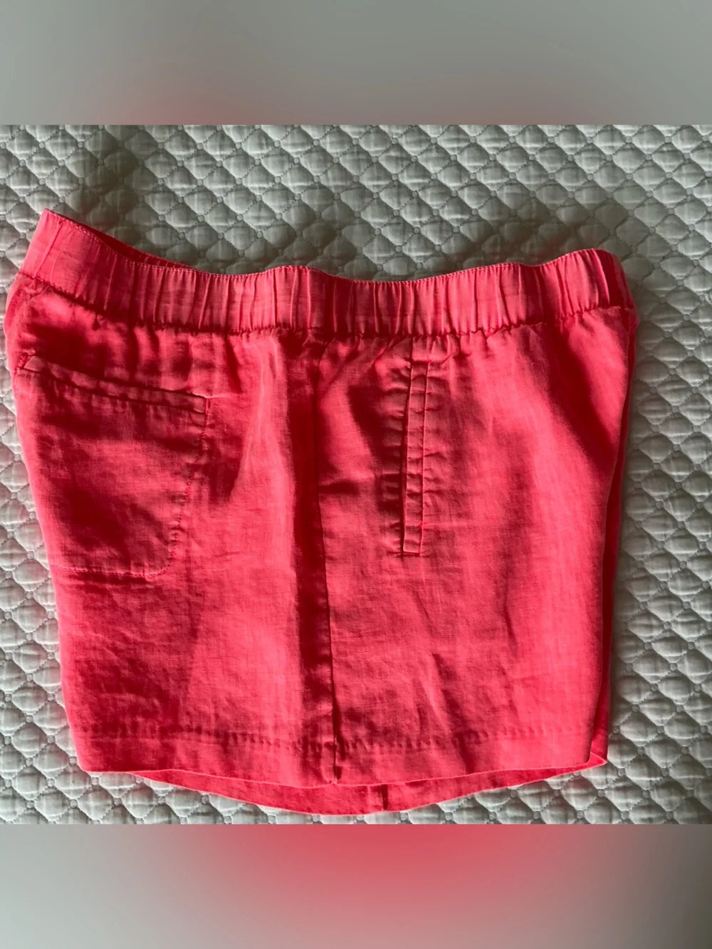 Lilly Pulitzer Lilo Neon Pink  Linen Bermuda Shorts L
